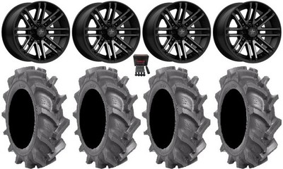 MSA Black Rogue 14'' UTV Wheels 28'' BKT AT 171 Tires Polaris RZR XP 1000 / PRO XP
