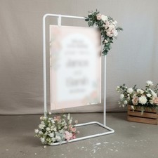 Wedding Arch Frame Adjustable Height Square Arch Stand Stable Horizontal Support