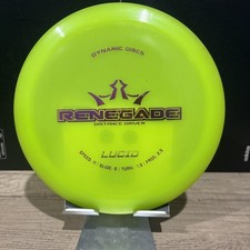 Dynamic Discs Lucid Renegade, Lime, Barely Us...