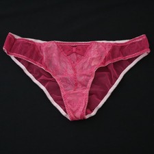 NEW Victoria's Secret VTG 2010s Bow Lace Keyhole Cheekini Bikini Panty MEDIUM