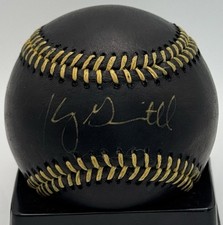 Johnny Giavotella 2011-2017 Royals Angels Autographed Black ML Baseball COA