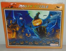 Halloween 1000 Piece Jigsaw Puzzle Scary Jack-o-Lanterns 28x20 Spooky
