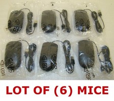 LOT OF 6 NEW DELL MS116 USB OPTICAL MICE / 1000 DPI / NEW IN PLASTIC FROM DELL