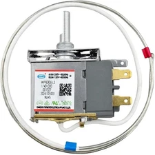 5304512843 Refrigerator Temperature Control Thermostat fit for Frigidaire, 2-Pin