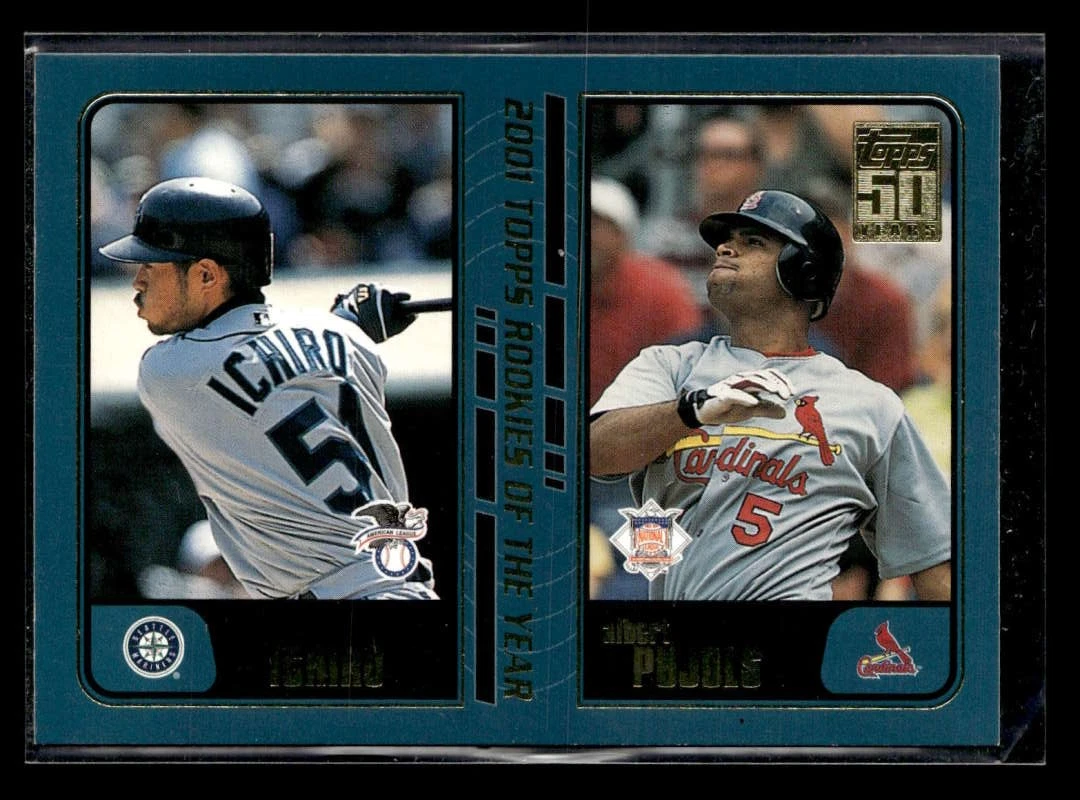 2001 Topps Traded Chrome イチロー/プーホールズ RC 2001 Topps Traded & Rookies - Albert Pujols Ichiro Suzuki #T99 for