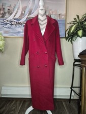 Vintage Collectibles by Ashley Scott Long Red Wool Coat