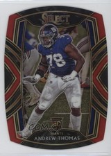 2020 Panini Select Club Level Red Prizm Die-Cut Andrew Thomas #287 0j9y