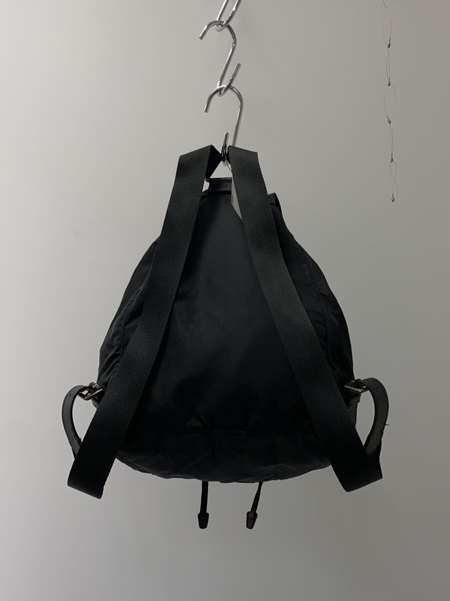PRADA Triangle Plate Drawstring Backpack Nylon BL… - image 2