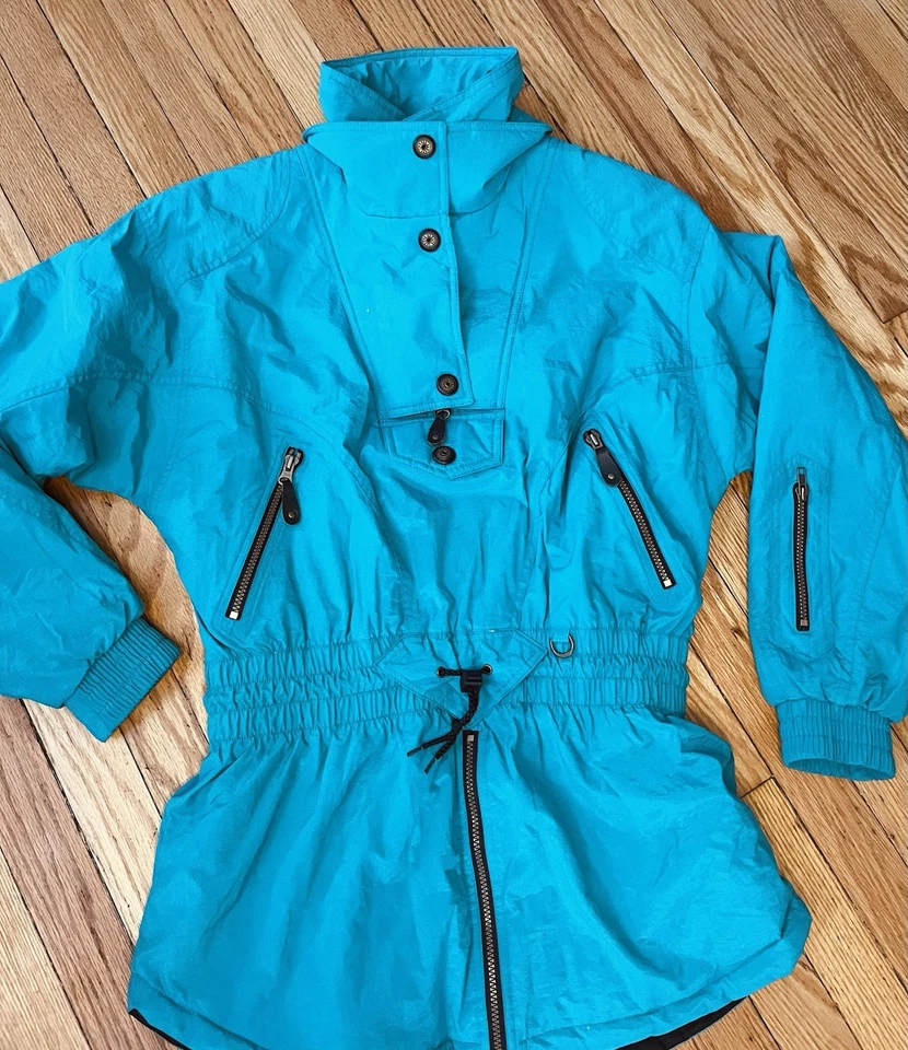Helly Hanson винтажный лыж куртка пальто бирюзовый женщин 90-х размер 10 - Изображение 2 из 4