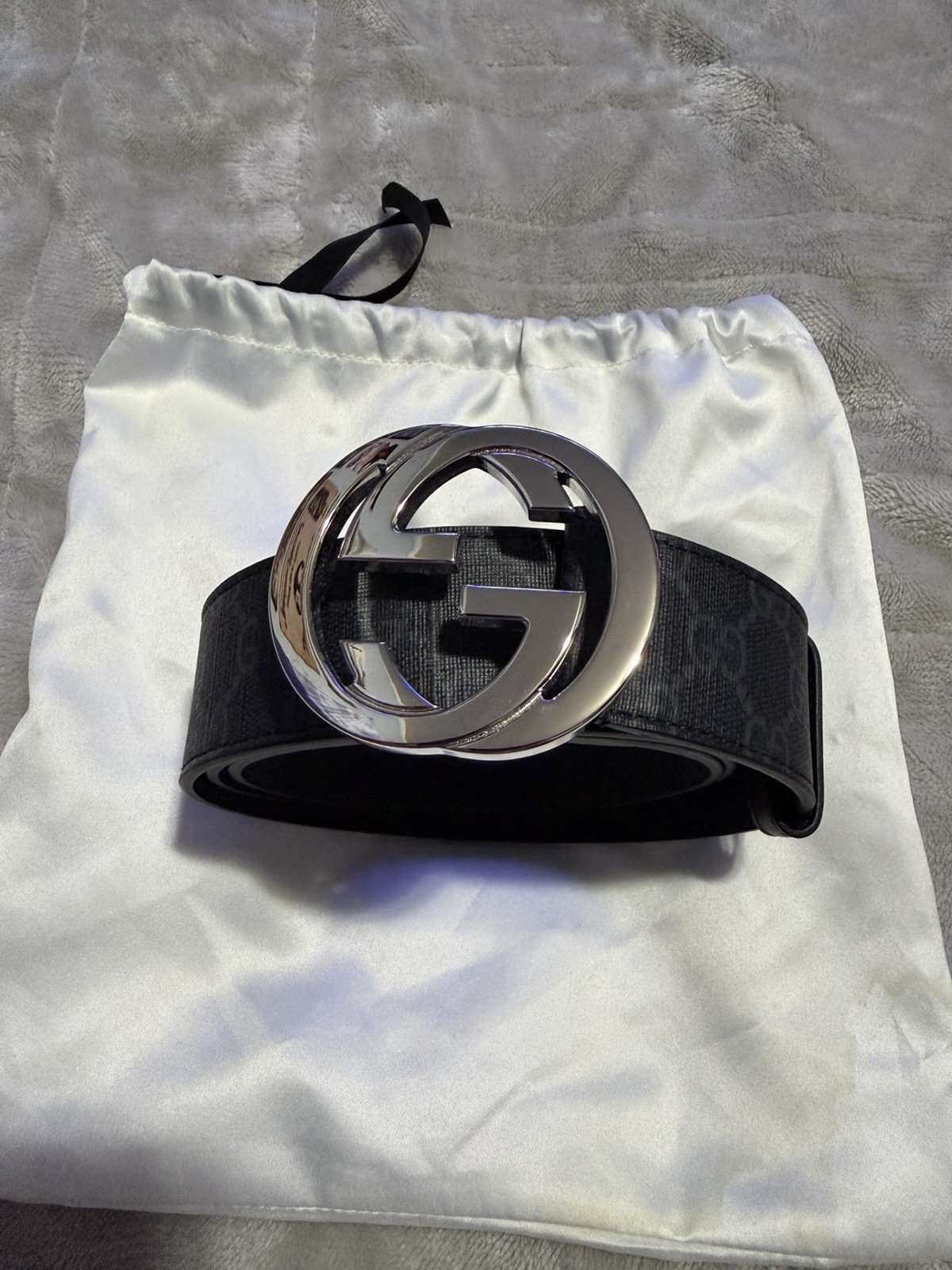 Authentic Gucci Interlocking G Buckle Belt Men's Size 100 / Men’s Size 36-38 image 3