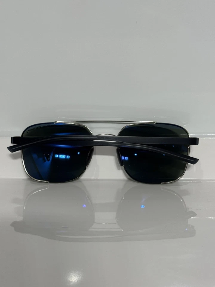 Gafas de sol para hombre Porsche Design P8922 B de metal plateado Foto 4 de 4