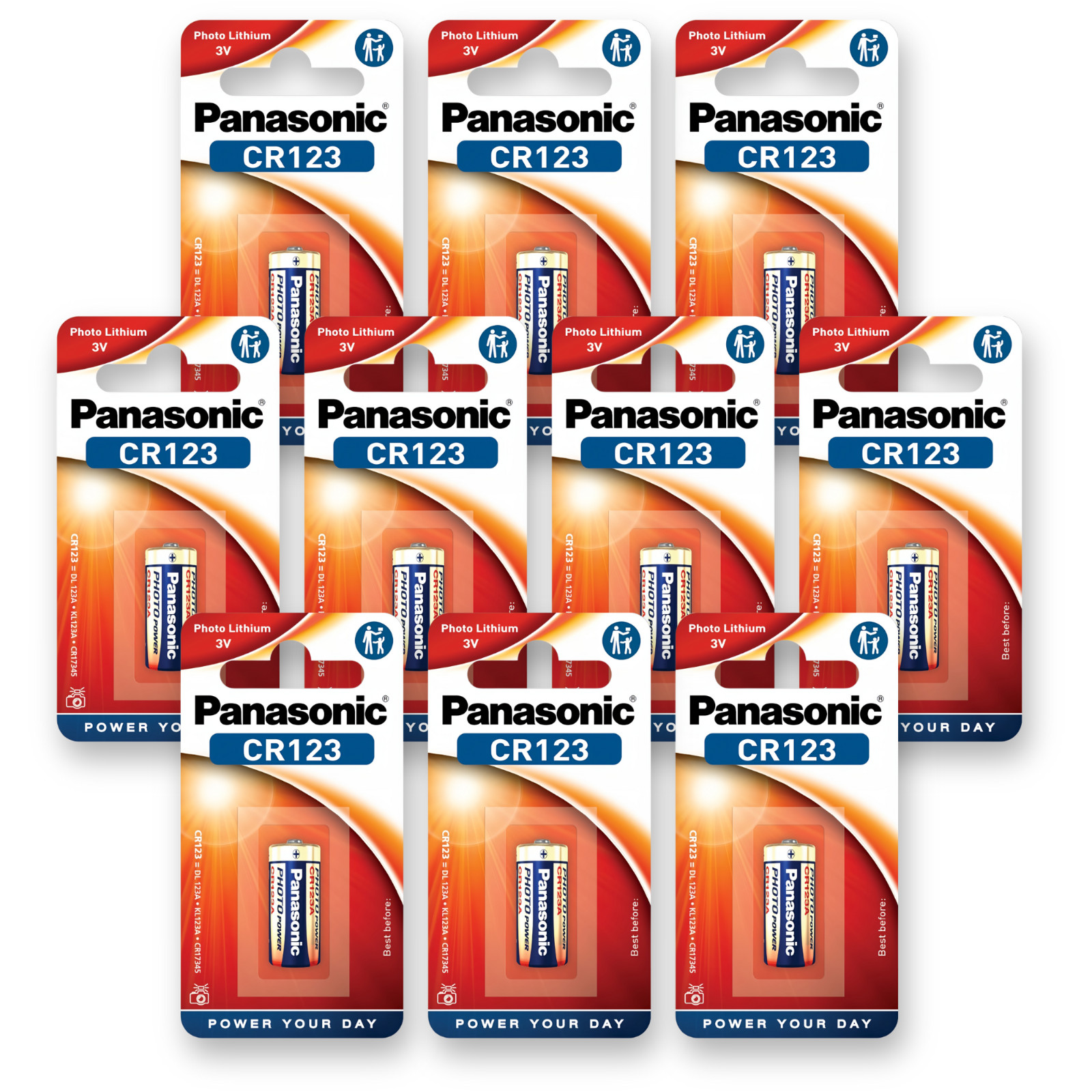 Panasonic CR123 cylindrical lithium battery for high power-consuming lightweight appliances such as smoke alarms, intruder alarm systems, head lamps, cameras, 3V, pack of 1. - Image 15
