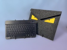 Slim Bluetooth Keyboard iOS Android Windows  Felt Envelope Sleeve