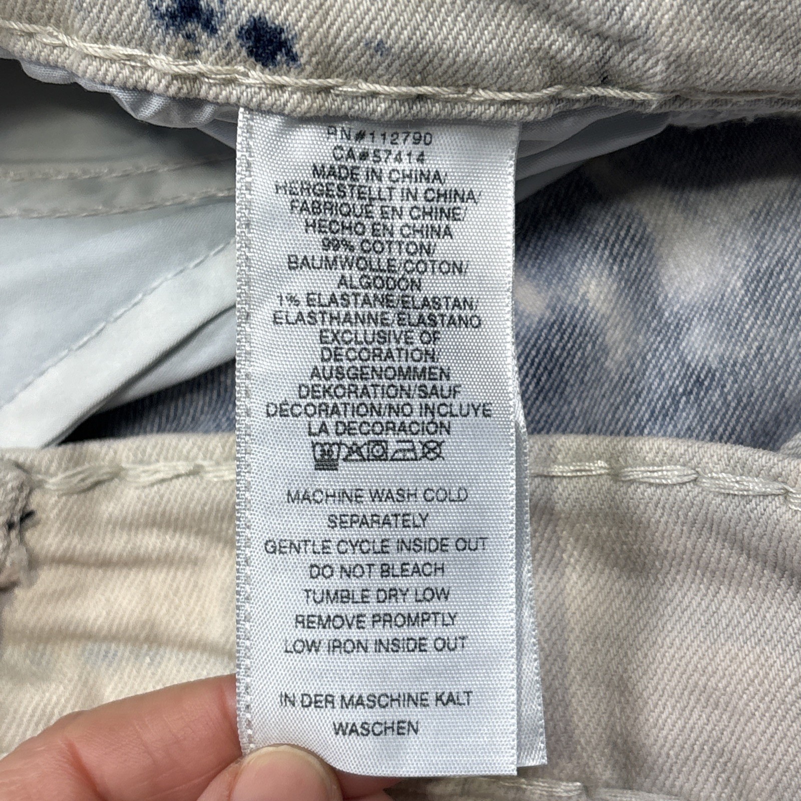 True Religion Jeans Mens 38 Bleach Washed Ricky Relaxed Straight 38 Fits 40x33.5 - View 5