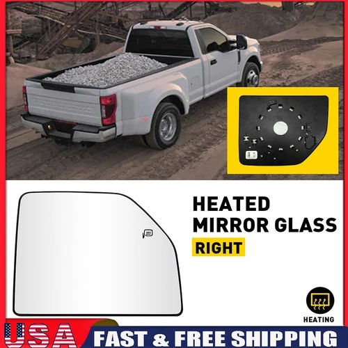 NEW Upper Passenger Side Mirror Fit Glass FL3Z-17K707-G Ford F-250 F-350 17-22