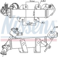 989389 Nissens KüHler, AbgasrüCkfüHrung FüR Nissan,Opel,Renault,Vauxhall