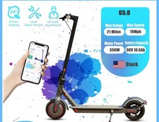 Electric Scooter - 350W Motor, 19MPH, 19-21 Miles Range, 8.5" Tires, 21Miles