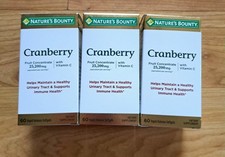 Nature's Bounty Cranberry 25,200 mg Vitamin C Supplement 60 Softgels 3 Pack