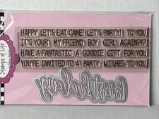 Birthday Statement The Stamps Of Life Clear Stamp & Die Set Stephanie Barnard