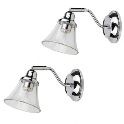 RABALUX Applique salle de bains ANTOINE 3207 E14 IP44 chrome - lot de 2 - Photo 1/3
