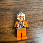 LEGO Star Wars Rebel Pilot Minifigure Orange Flight Suit White Helmet