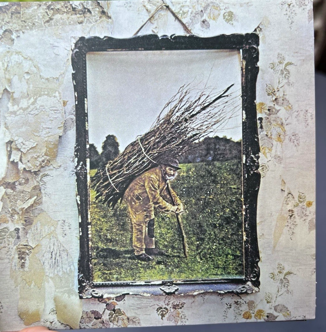 Led Zeppelin - Led Zeppelin IV 12" Black Vinyl LP 33 RPM Atlantic Cardboard
