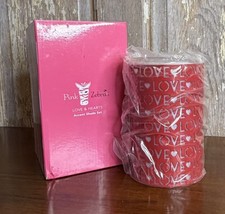 Pink Zebra Love & Hearts Accent Shade set home decor Lamp shade wax warmer