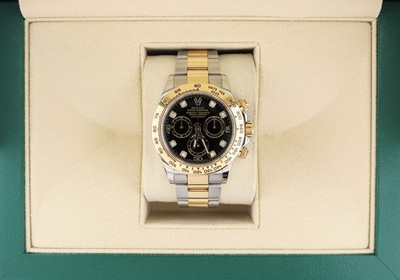 2022 Rolex Daytona 116503 Black Diamond Dial TT 18kt Oyster No Papers 40mm