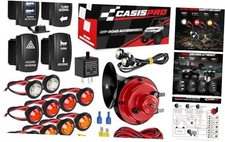 UTV Turn Signal Kit with Horn, 12V ATV SXS Blinker Kit with Rocker