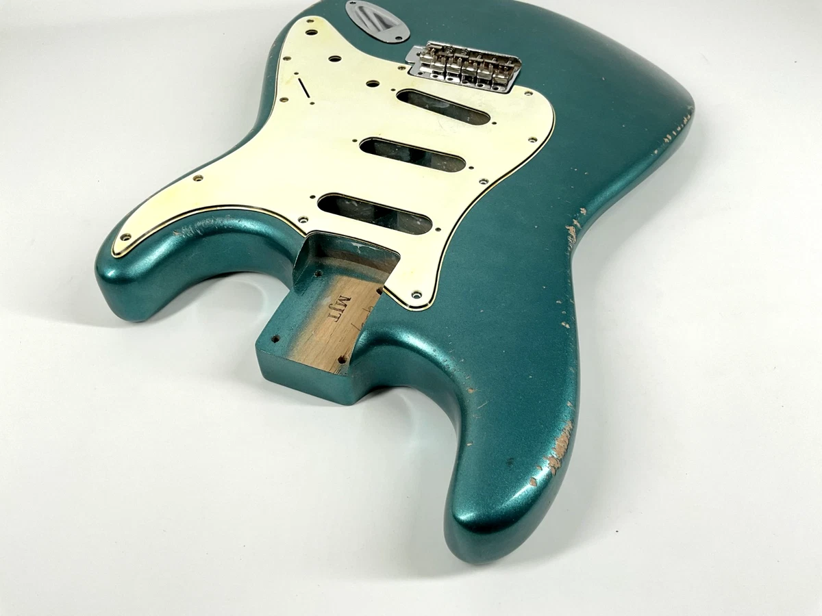MJT Official Custom Vintage Aged Nitro Guitar Body MarkJenny VTS Ocean Turquoise