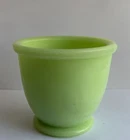 VTG Jeanette Green Jadeite Custard or Egg Cup 3” Tall Uranium Glass