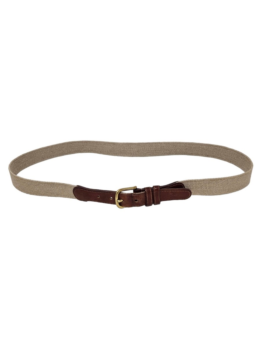 COACH BELT VINTAGE 3380 NATURAL BEIGE WOVEN UNISEX BELT BROWN LEATHER 40” LENGTH Coach | Accessories | Coach Belt Vintage 338 Natural Beige  main image 2