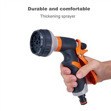 Geepin Garden Hose Nozzle Sprayer Pistol Grip Trigger 8 Adjustable Pattern For Sale Online Ebay