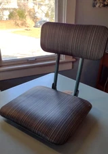 Vintage FRABILL SWIVEL BOAT SEAT 1960s Multi-stripe FOLDABLE PORTABLE