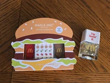 McDonald’s Theme Nail Polish Set By Nails Inc. With Stickers & Nail Topper