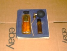Vintage EAU DE LANVIN ARPEGE Parfum Perfume 3 PC Set 2 Bottles Spray Bulb