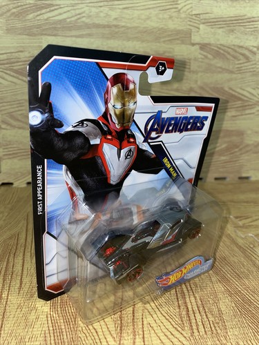 HOT WHEELS CHARACTER CARS Marvel Avengers "IRON MAN" First Appearance 1:64 New - Picture 2 of 11