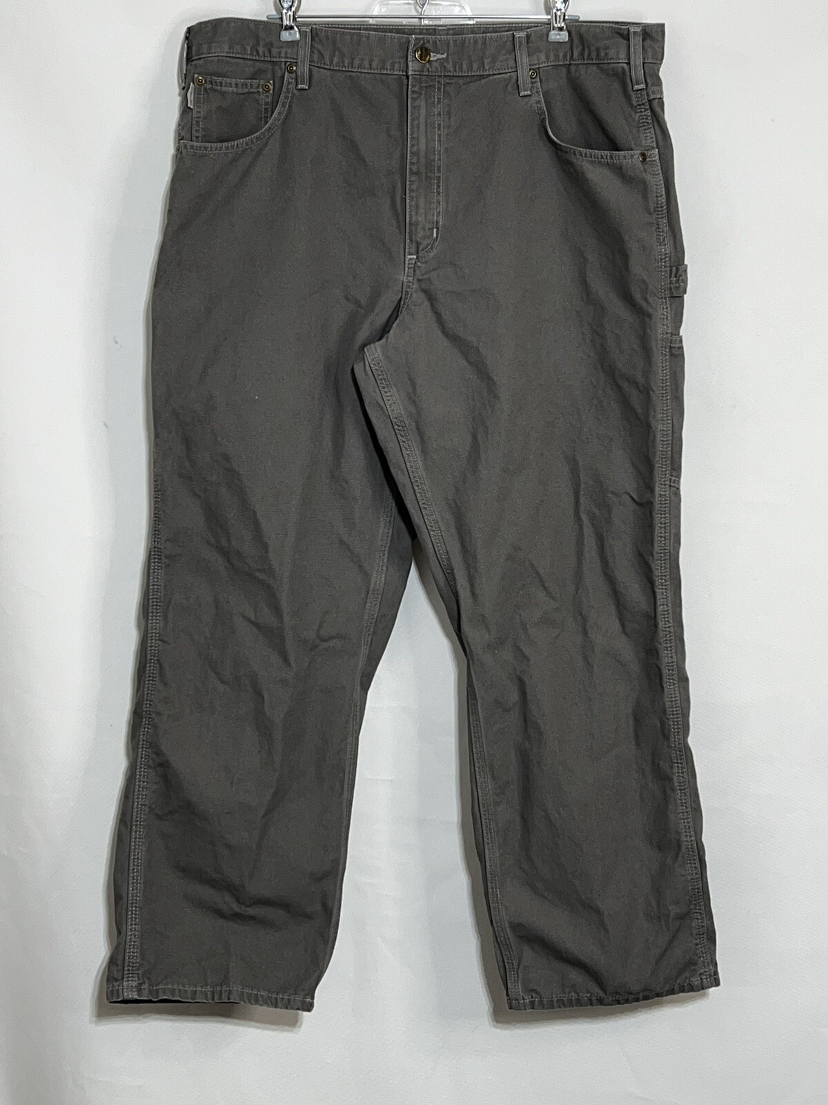 Carhartt Carpenter Pants Mens 40x30 Gray B159-CHR Loose Fit Canvas Jeans |  eBay
