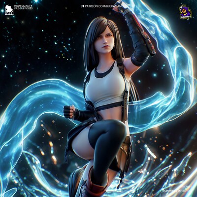 Tifa - Final Fantasy VII Fan-Art 3D Druck 253mm