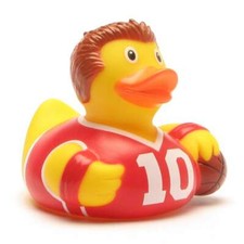 Badeend speler van het basketbal Badeendje