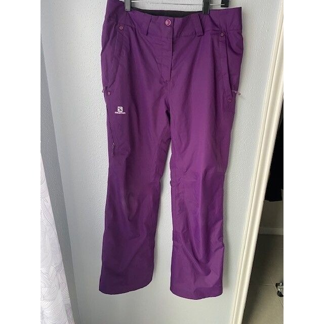 Salomon pantaloni da sci viola donna vita regolabile pelle adancedSkin secca taglia M