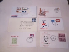 LOT OF (34) U.S. FIRST DAY ISSUES & AIRMAIL STAMPED & MORE ENVELOPES