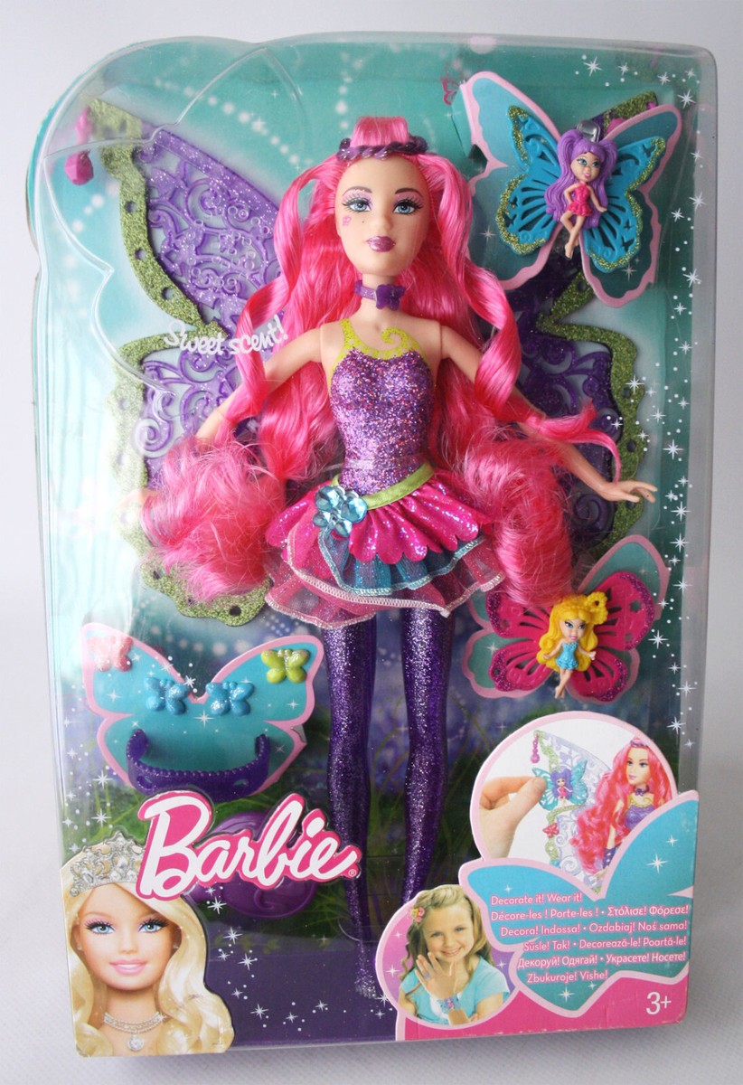 RARE 2009 BARBIE SWEET SCENT FAIRY DOLL WINGS T3036 T3038 MATTEL