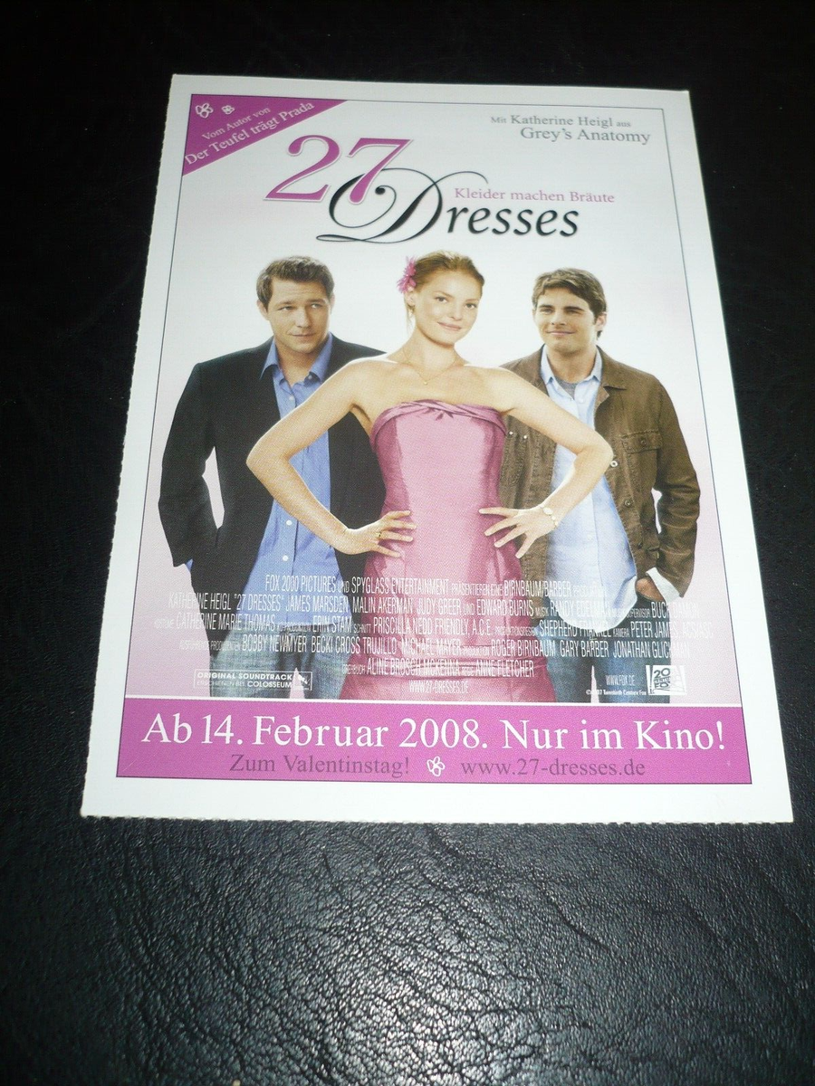 Dresses Jane 27 Wedding Dresses Full Movie 27 Dresses DVD 2008