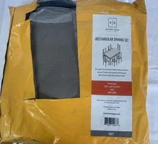 Khomo Gear Patio Table and Chair Set Cover Heavy Duty Gray GER-1053 Dining Set