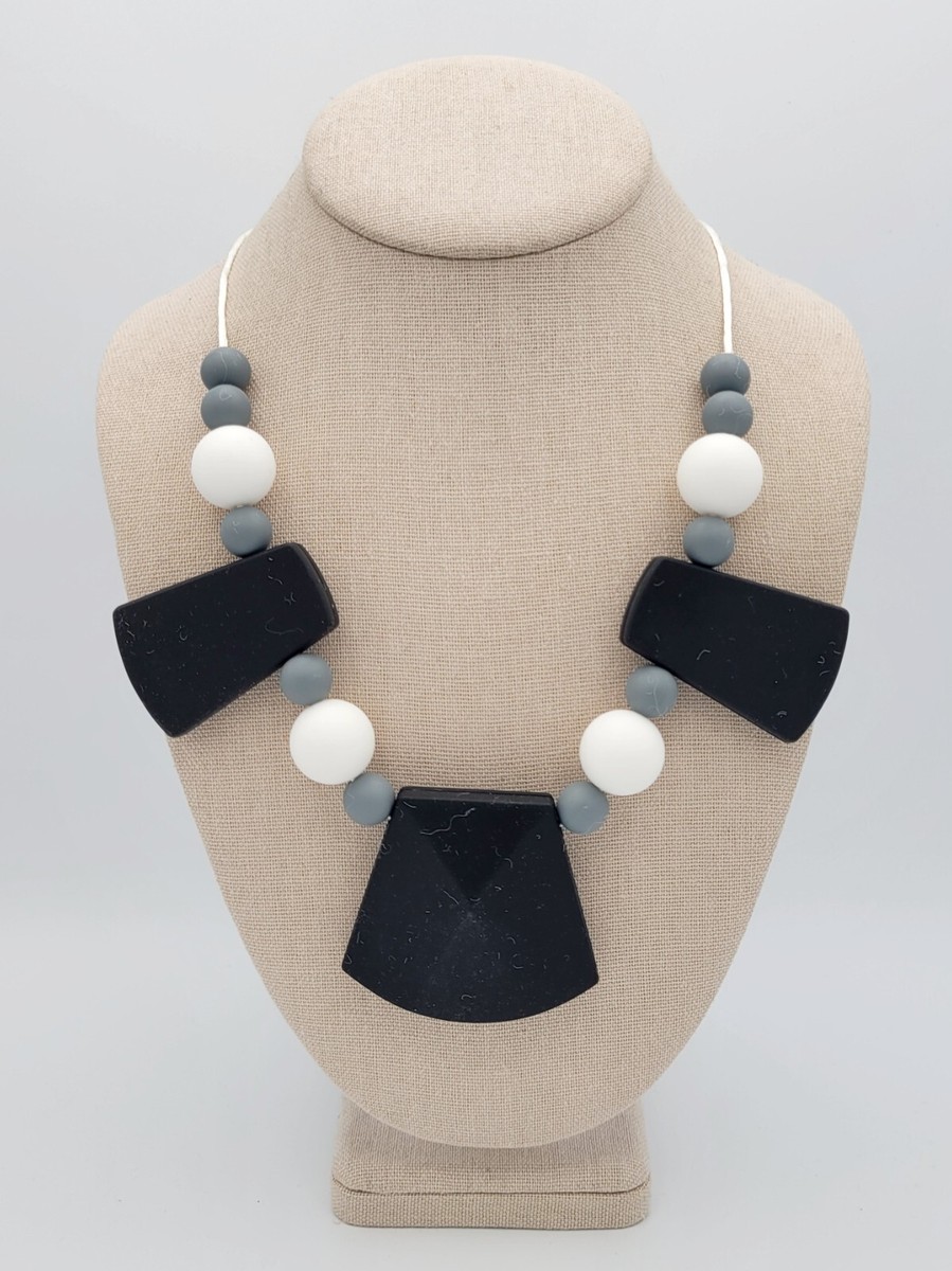 Baby Food Grade Silicone Teething Necklace for Mom to Wear Colors  Dishwasher