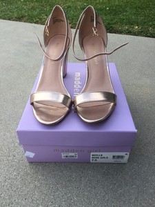 madden girl rose gold heels