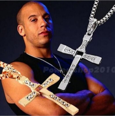 Fast Furious Dominic Toretto's Cross Pendant Necklace Vin