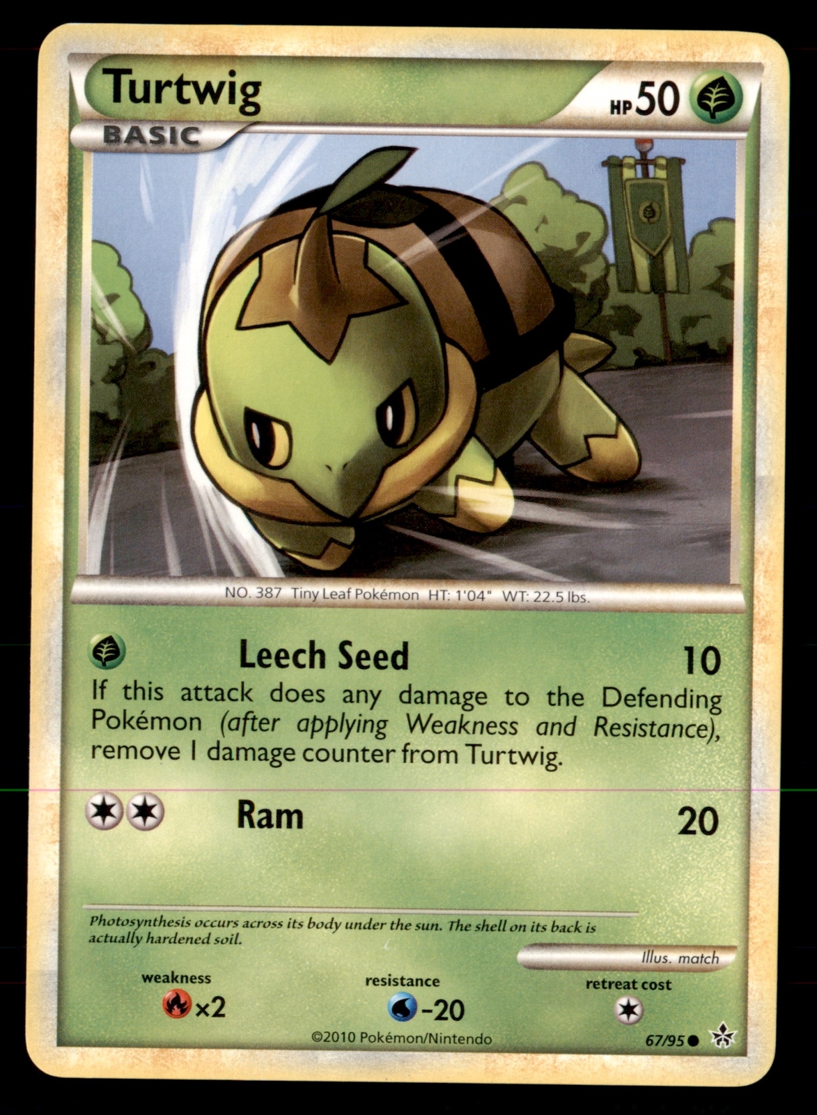 Pokemon Card Turtwig Unleashed 67/95 NEAR MINT Non-Holo Common TCG!!!!!!!!!!!!!!