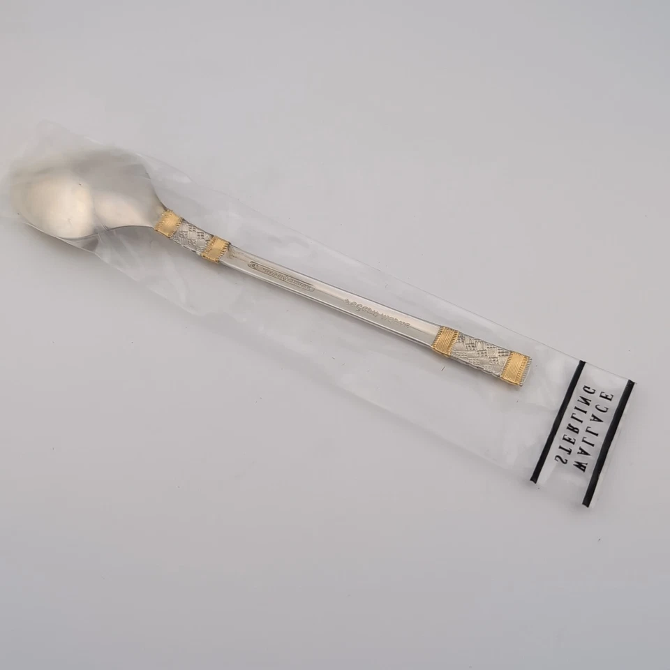 Wallace Golden Aegean Weave Sterling Silver Teaspoon - 6 5/8" - New in Package - Image 2 of 3